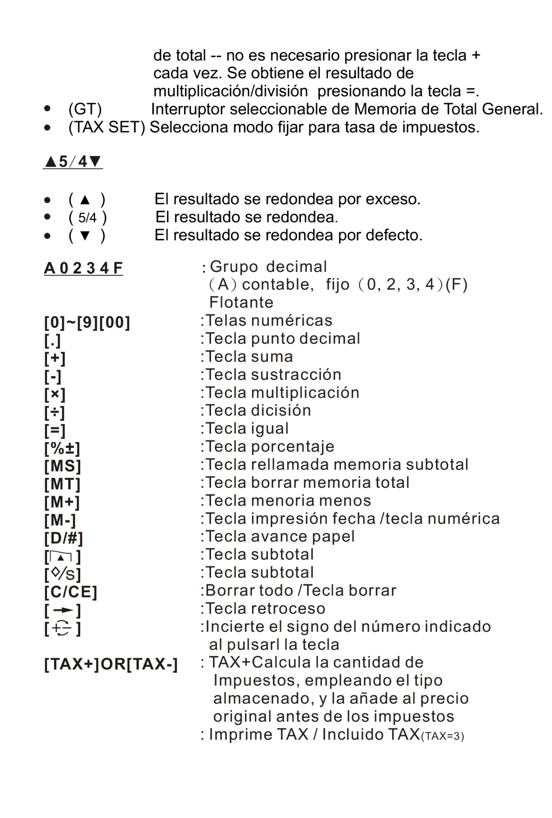 Victor 1210-3A instruction manual 2 3 4 F ~900 + × ÷ = %± MS MT M+ M- D/# C/CE, Tax+Ortax 