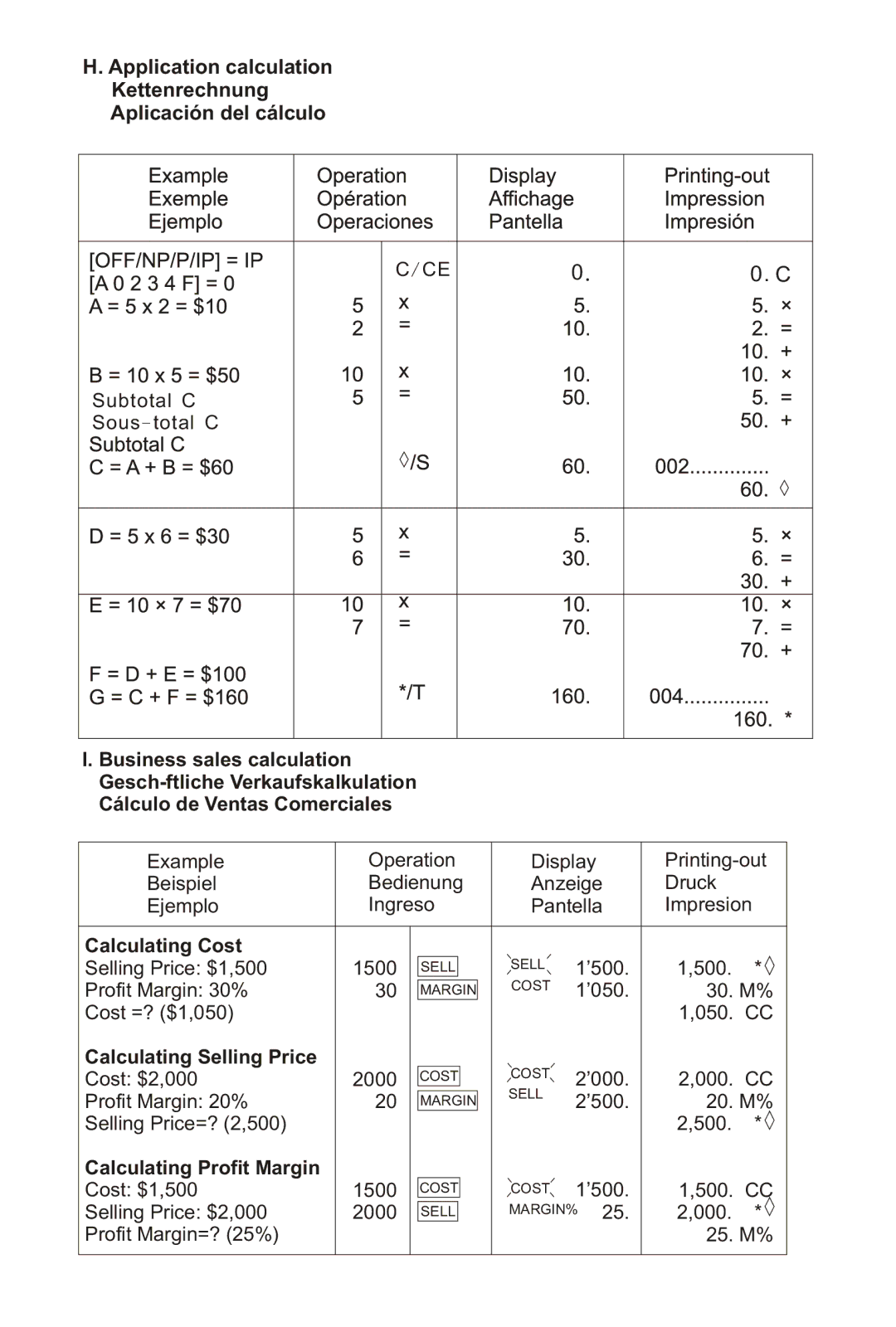 Victor 1210-3A instruction manual Calculating Cost 