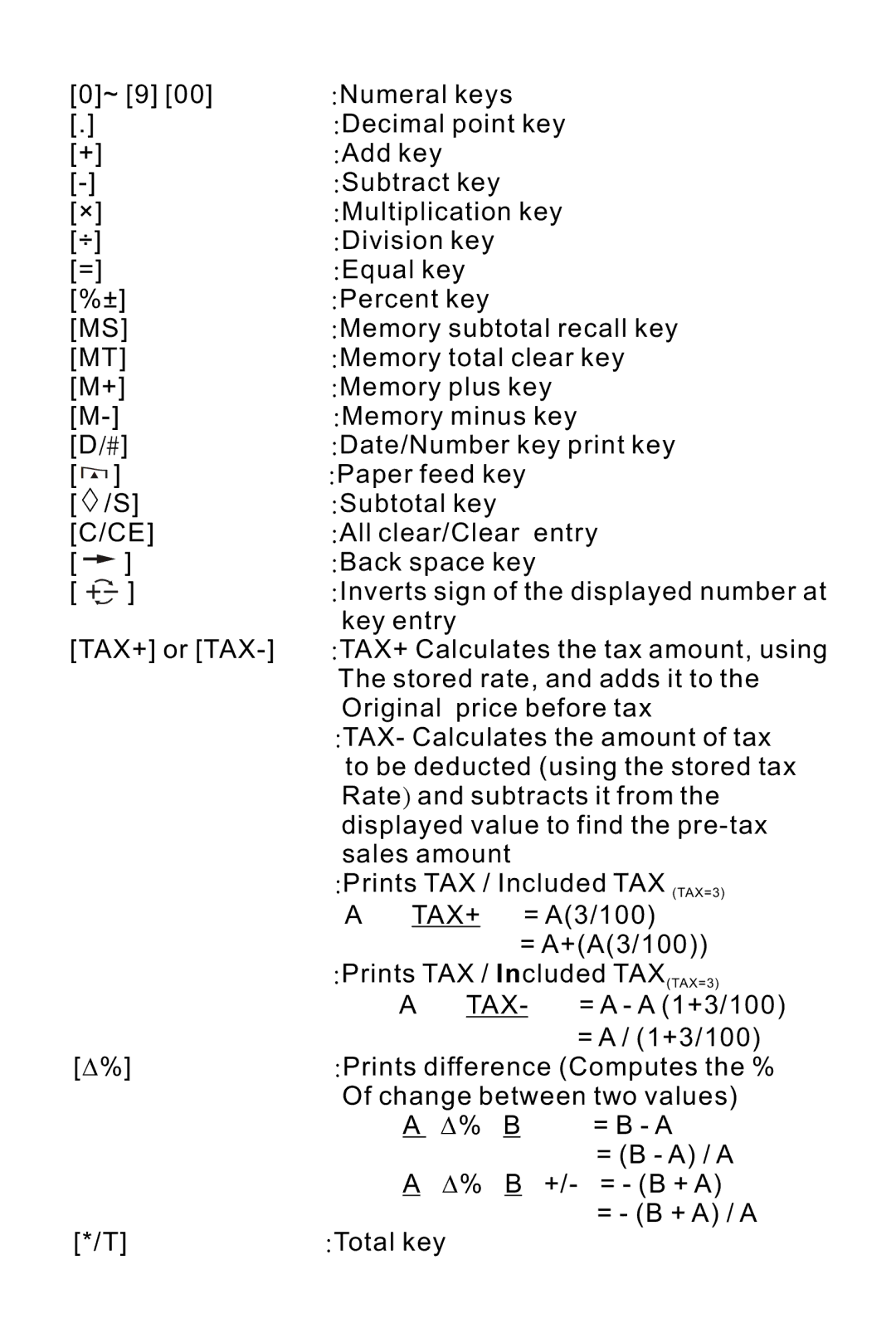 Victor 1210-3A instruction manual Tax+ 