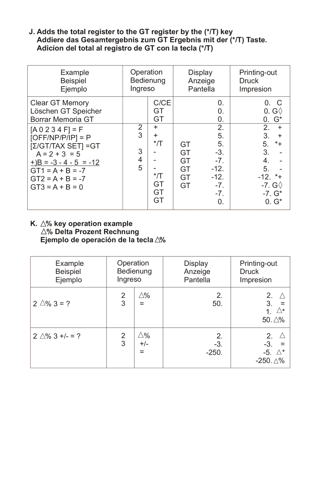 Victor 1212-3A instruction manual Off/Np/P/Ip = P Gt/Tax Set =Gt 