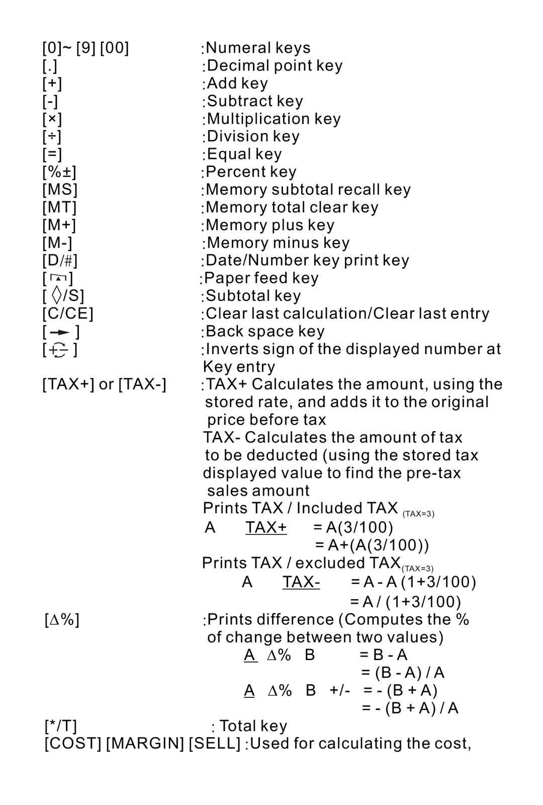 Victor 1225-3A manual Tax+ 