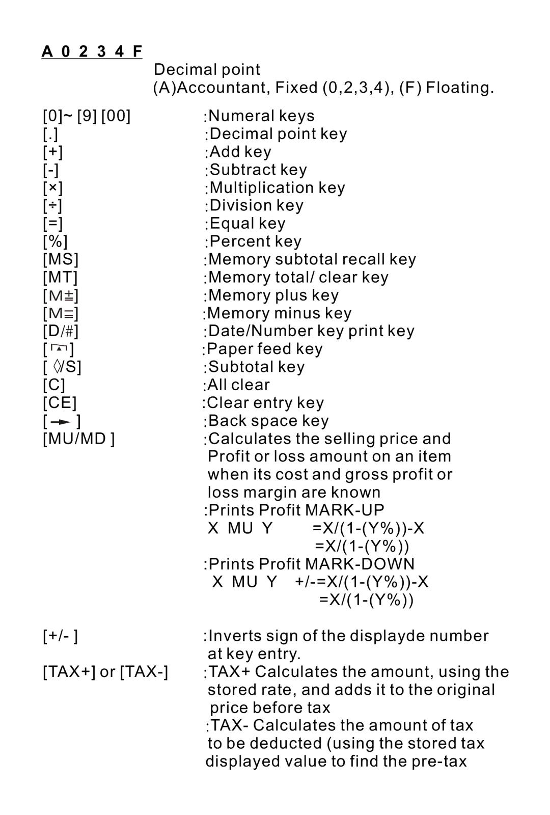 Victor 1240-3A instruction manual 2 3 4 F 