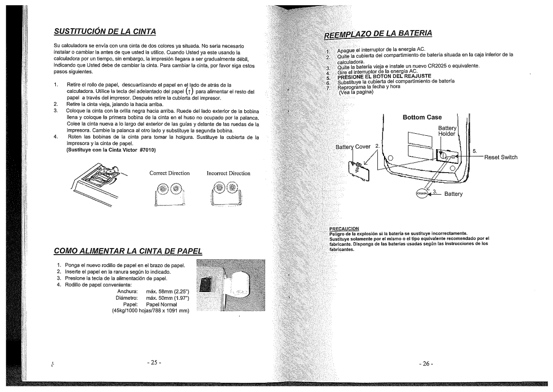 Victor 1297 manual 