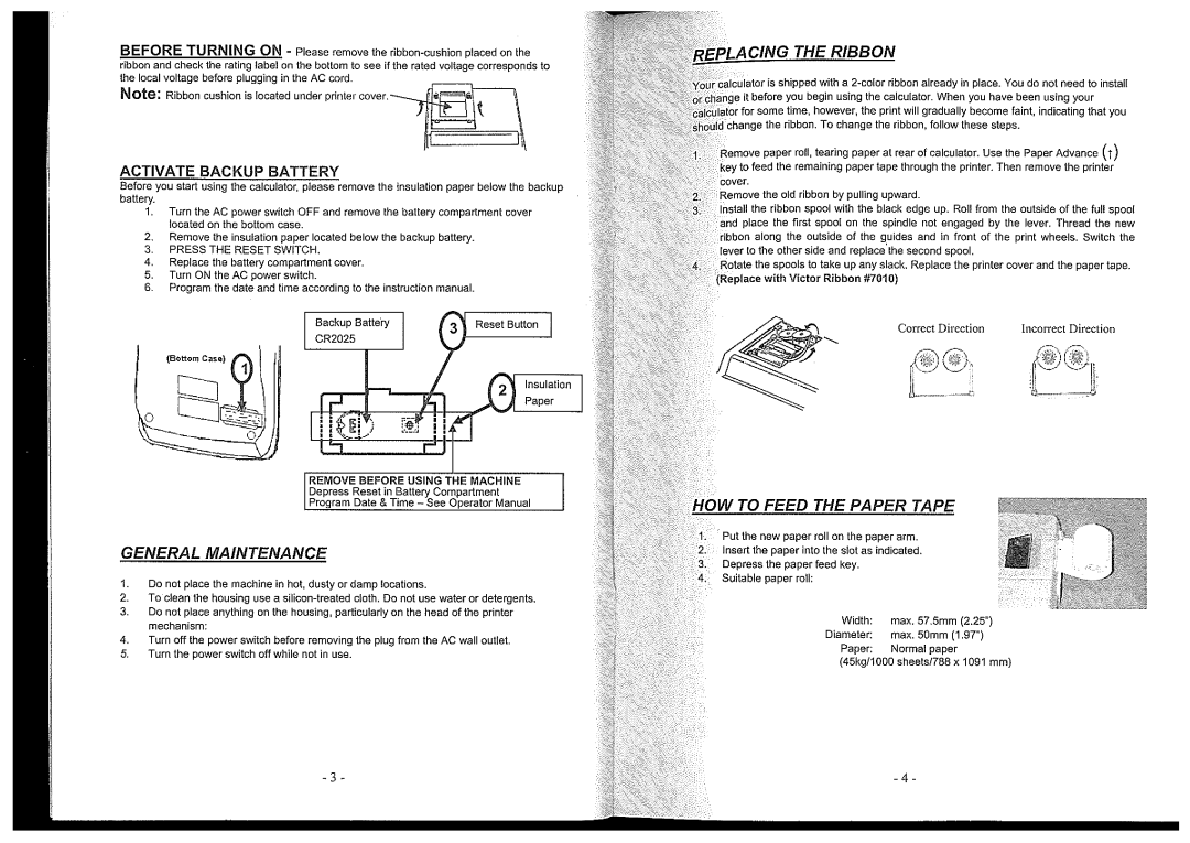 Victor 1297 manual 