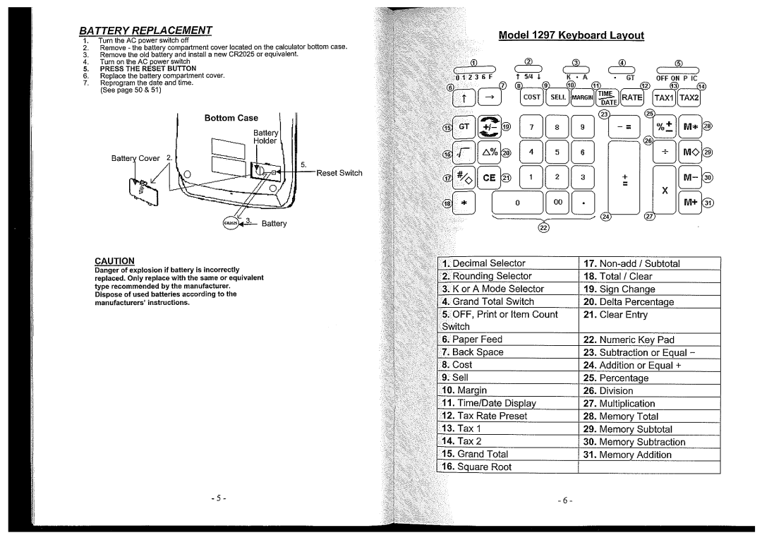 Victor 1297 manual 