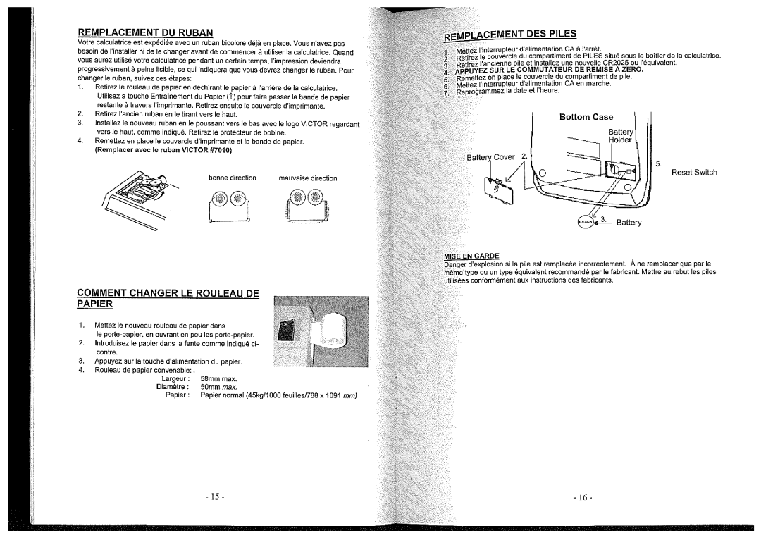 Victor 1297 manual 