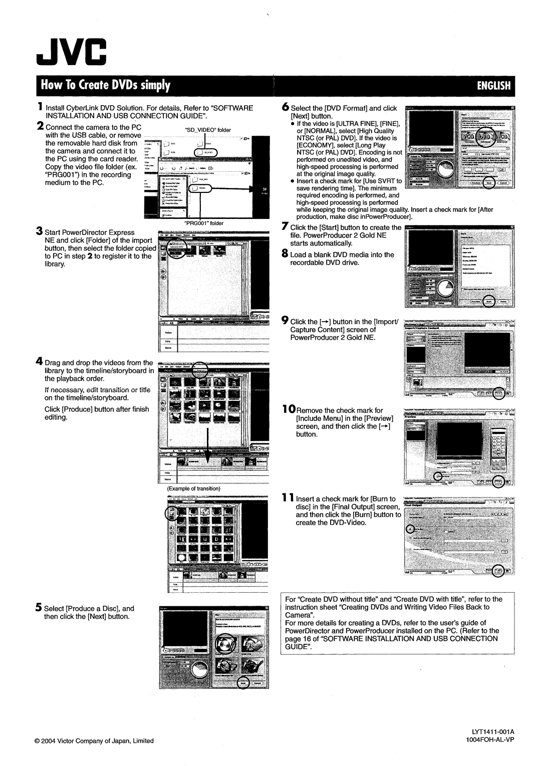 Victor GZ-MC100 instruction manual 