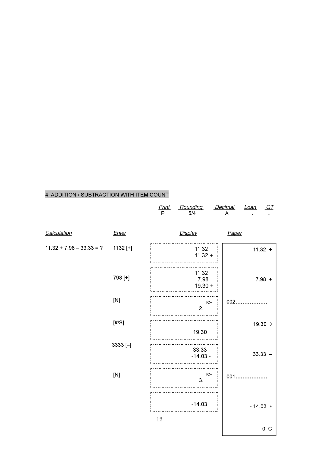 Victor PL3000 instruction manual 11.32, 19.30, 33.33, 14.03 