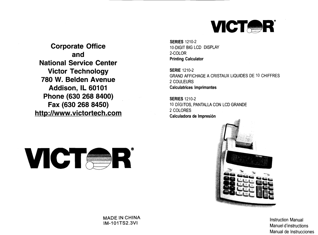 Victor Technology 1210-2 Series manual 