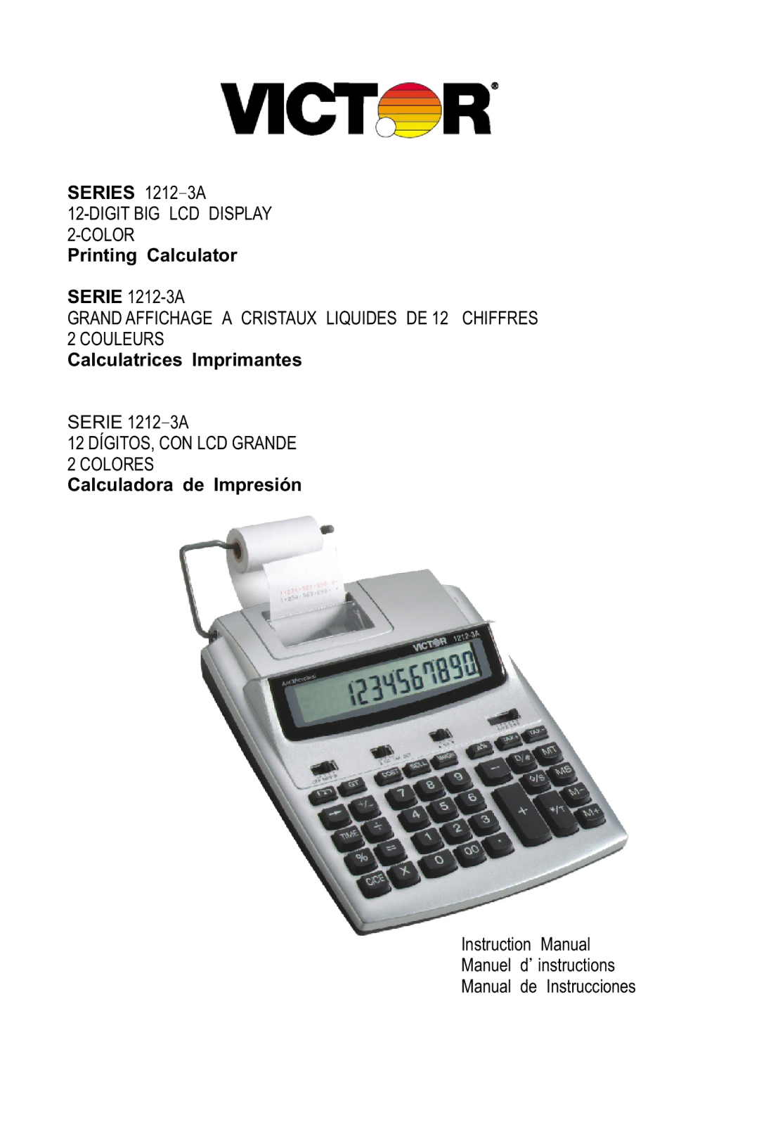 Victor Technology 1212-3A Series instruction manual Series 1212-3A 