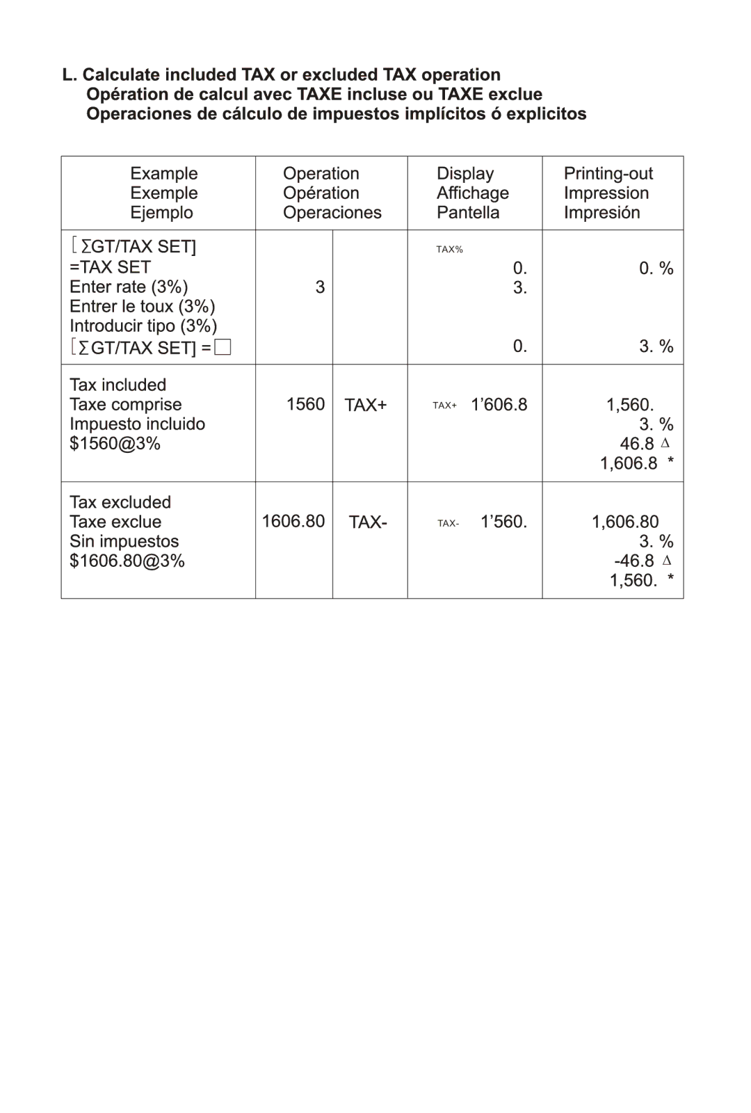 Victor Technology 1212-3A Series instruction manual Tax+ 