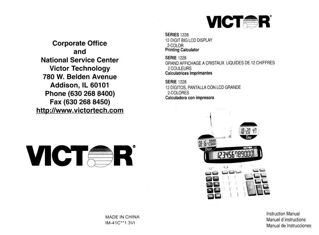 Victor Technology 1228 Series manual 