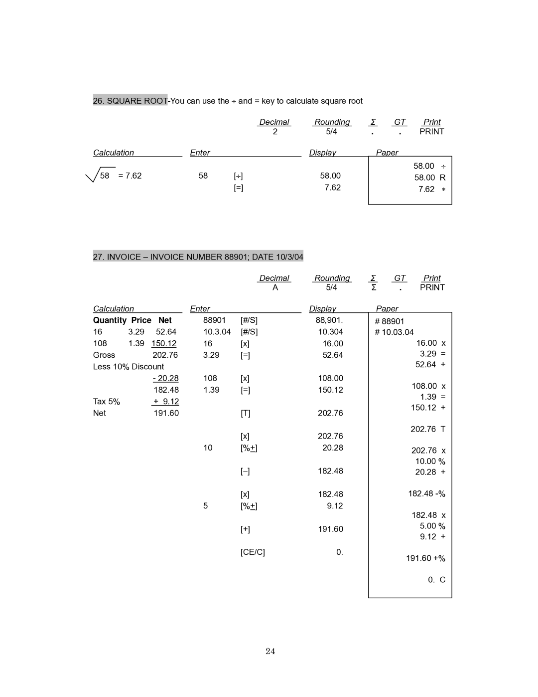 Victor Technology 1260-3 instruction manual Quantity Price Net 