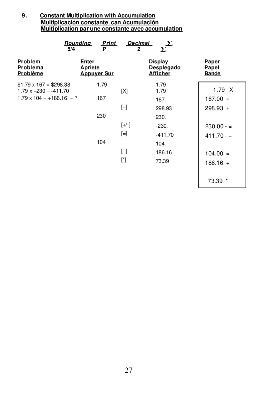 Victor Technology 1460-3, 1430-3 manual 167.00 = 298.93 + 230.00 = 411.70 + 104.00 = 186.16 + 73.39 