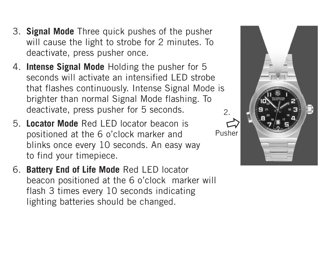 Victorinox II operating instructions 