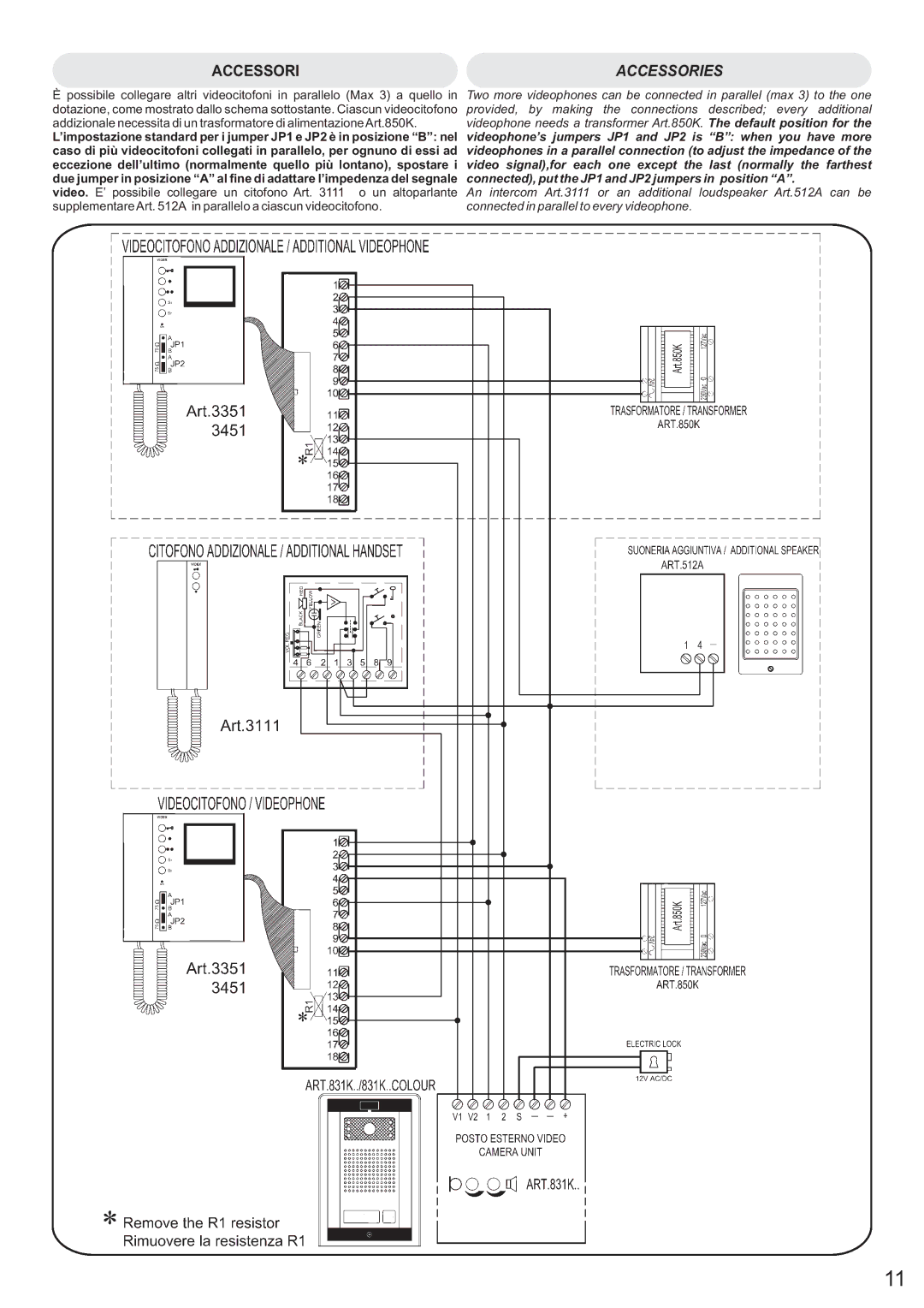 Videx VK6N owner manual Accessories 