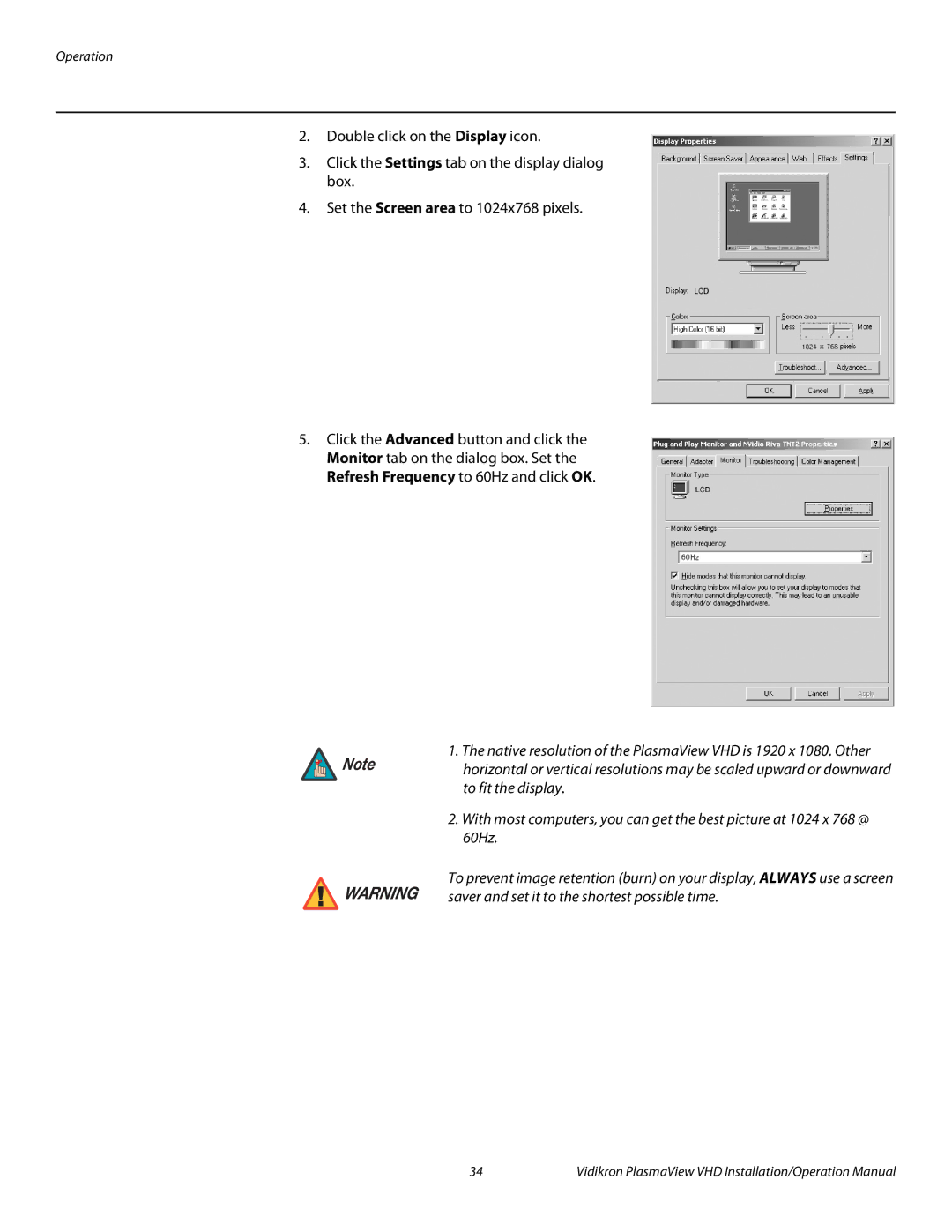 Vidikron VP-103VHD, VP-5000VHDA, VP-6500VHDA operation manual Operation 