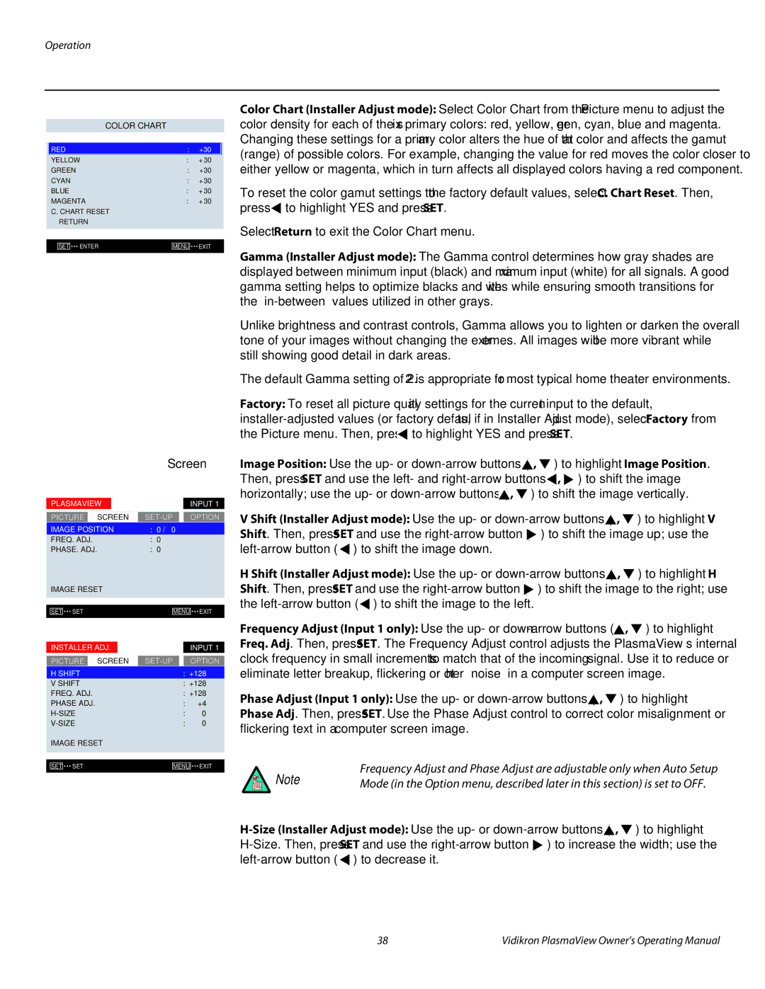 Vidikron VP-6000a, VP-4200a, VP-5000a manual Screen, To highlight Image Position 