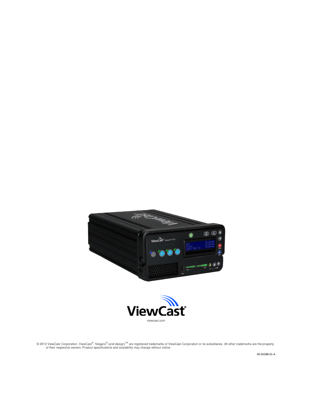 ViewCast 4100 manual 40-03288-01-A 