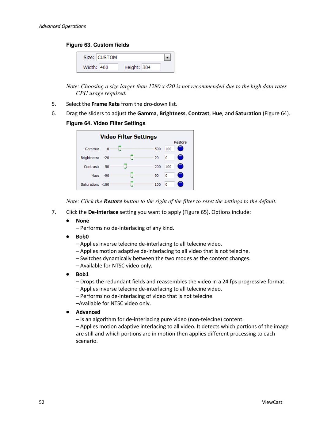 ViewCast 4100 manual ∙ None 