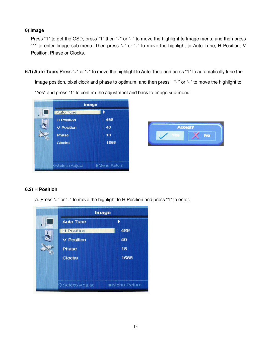 ViewEra V191 BN Series user manual Image, Position 