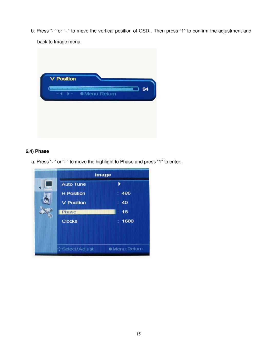 ViewEra V191 BN Series user manual Phase 