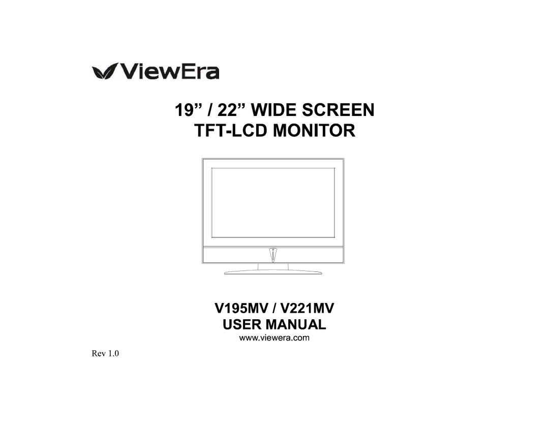 ViewEra V195MV, V221MV manual 