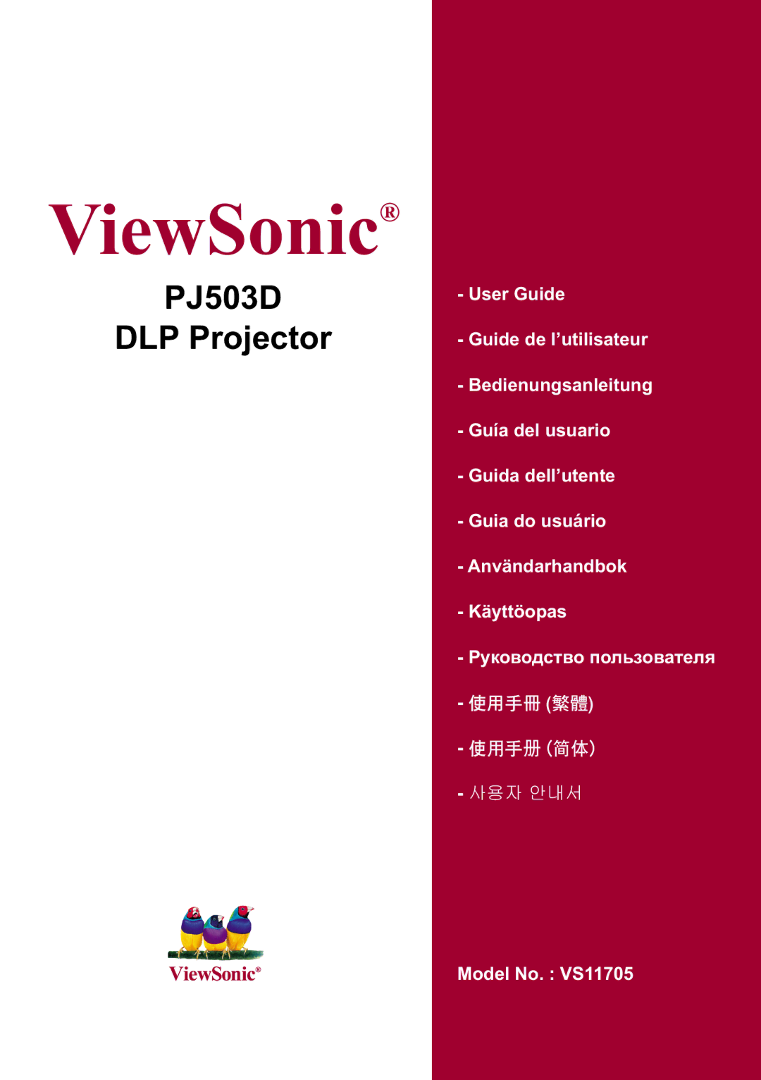 ViewSonic 40PJ503D manual 9LHZ6RQLFŠ 