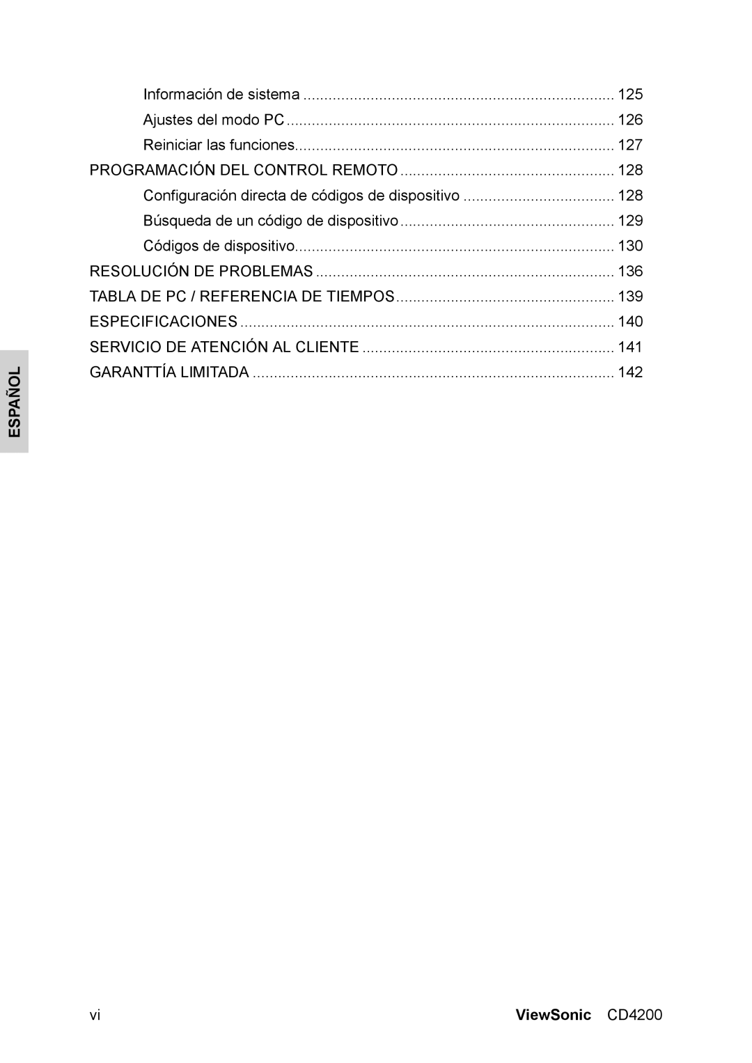 ViewSonic CD4200 manual Resolución DE Problemas 