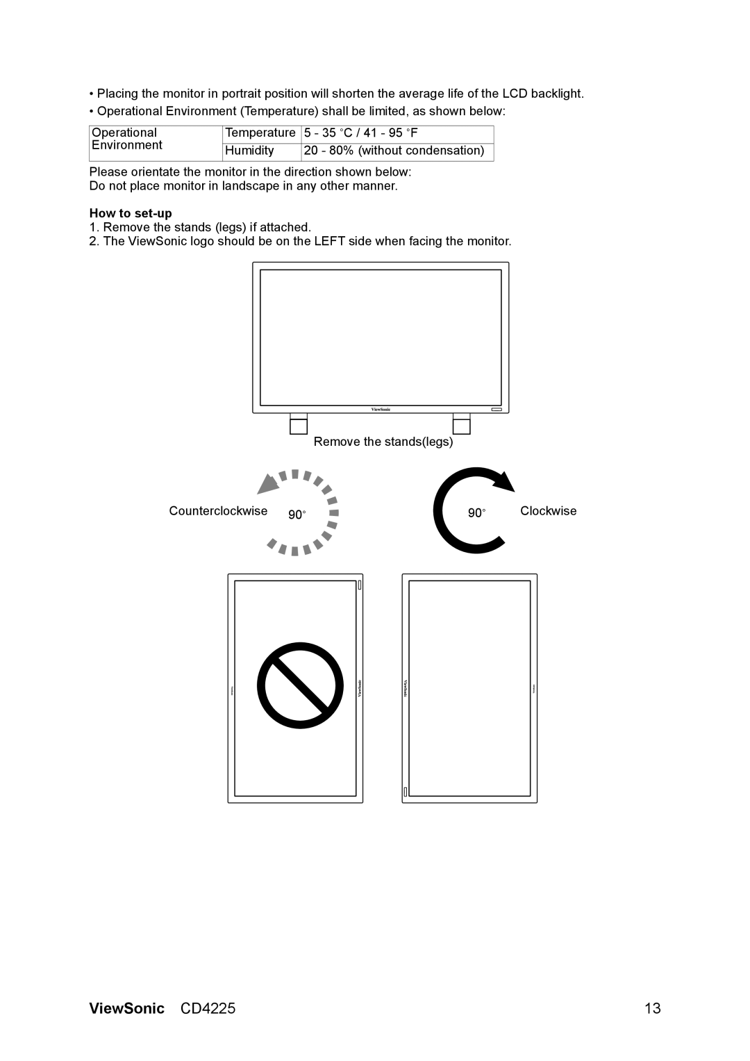 ViewSonic CD4225 manual How to set-up 