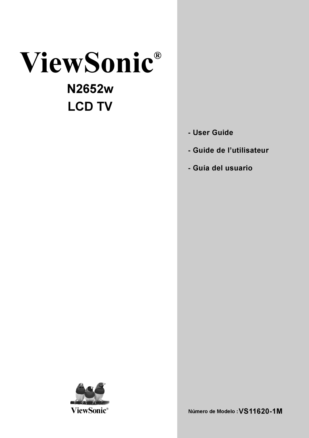 ViewSonic N2652w manual ViewSonic 