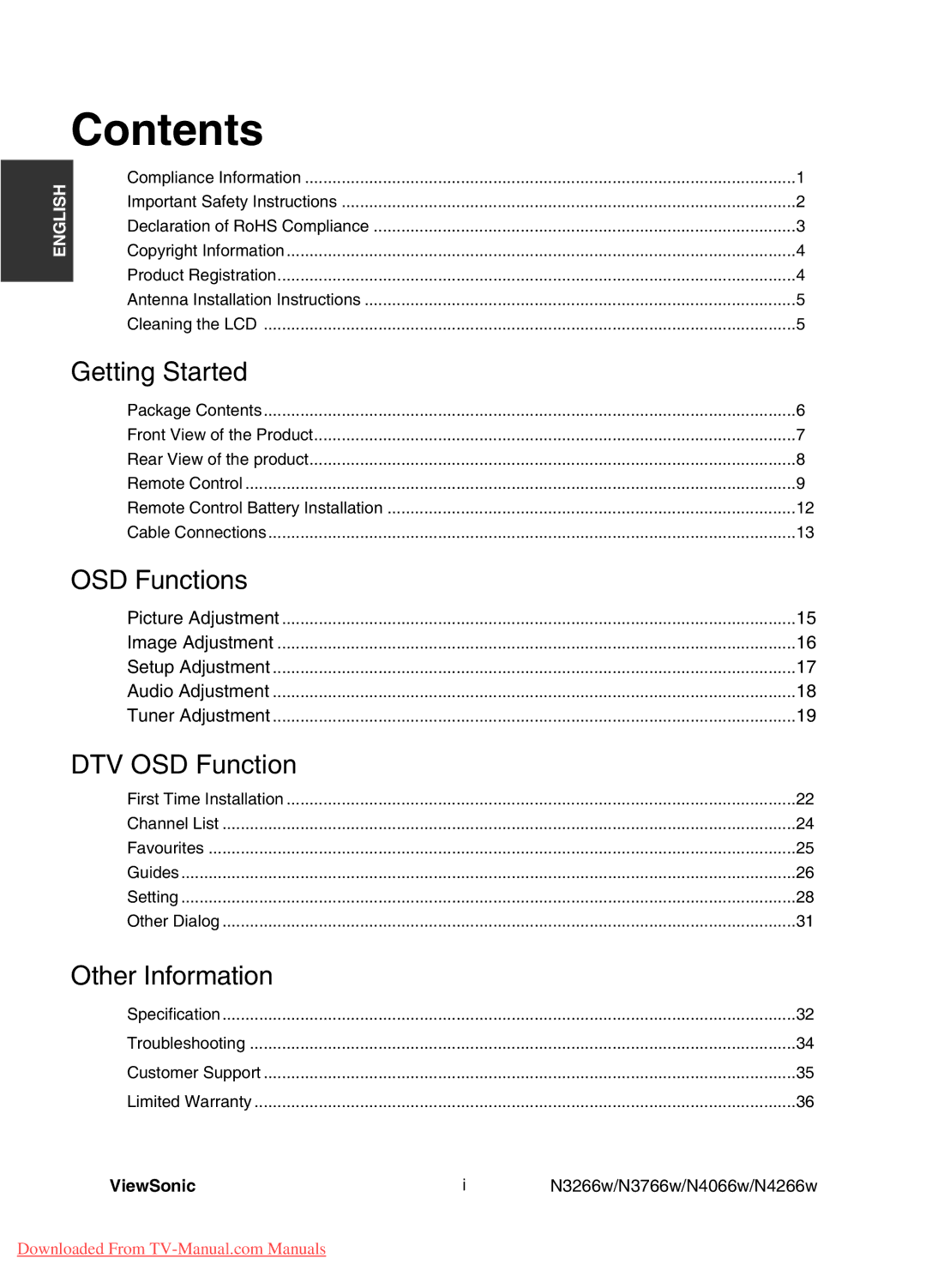 ViewSonic N4066w, N3766w, N3266w, N4266w manual Qpvgpvu 