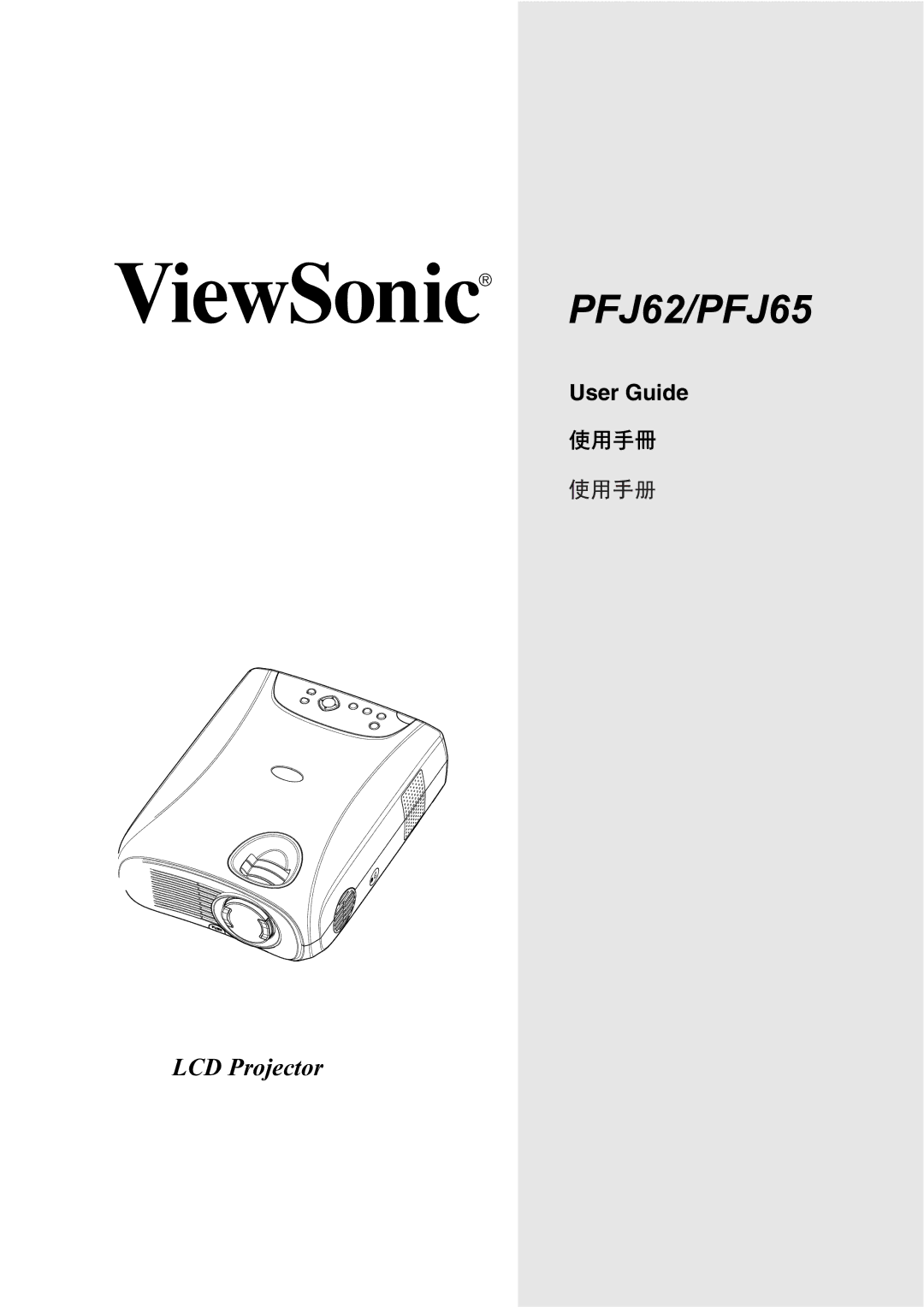 ViewSonic manual PFJ62/PFJ65 