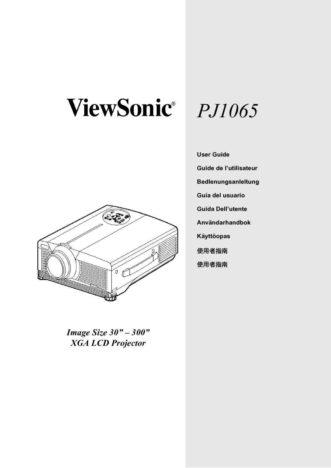 ViewSonic PJ1065 manual 