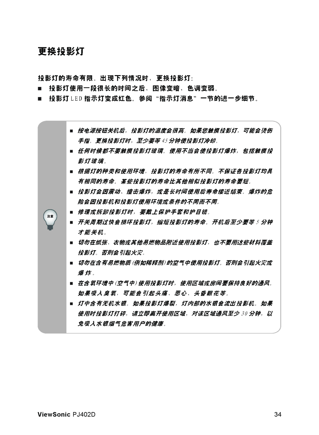 ViewSonic manual ViewSonic PJ402D 