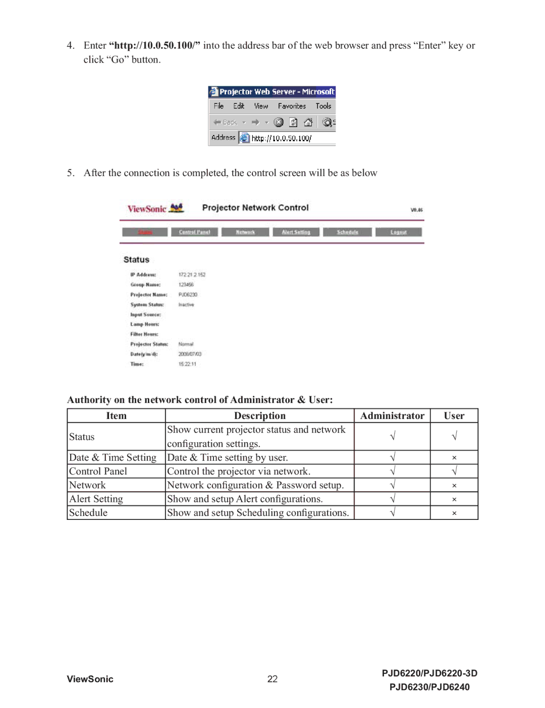 ViewSonic VS11949, PJD6240, PJD6230, PJD6220-3D, VS11990, VS11986 warranty Frq¿JxudwlrqVhwwlqjv 