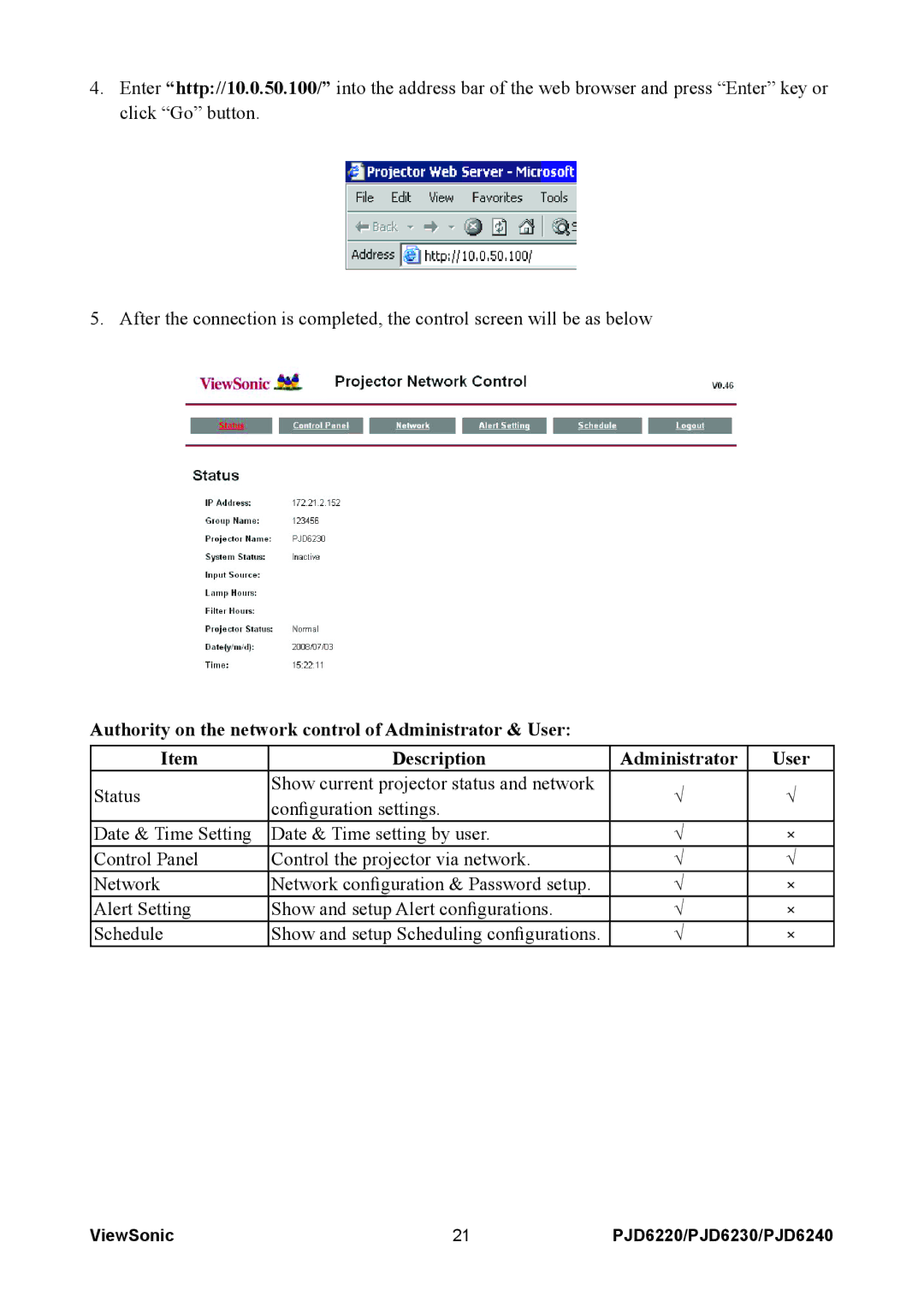 ViewSonic warranty ViewSonic PJD6220/PJD6230/PJD6240 