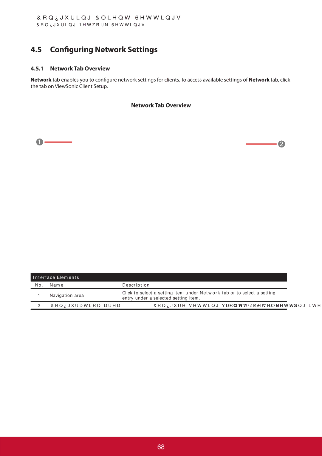 ViewSonic SCT35BKUS0 manual Configuring Network Settings, Network Tab Overview 