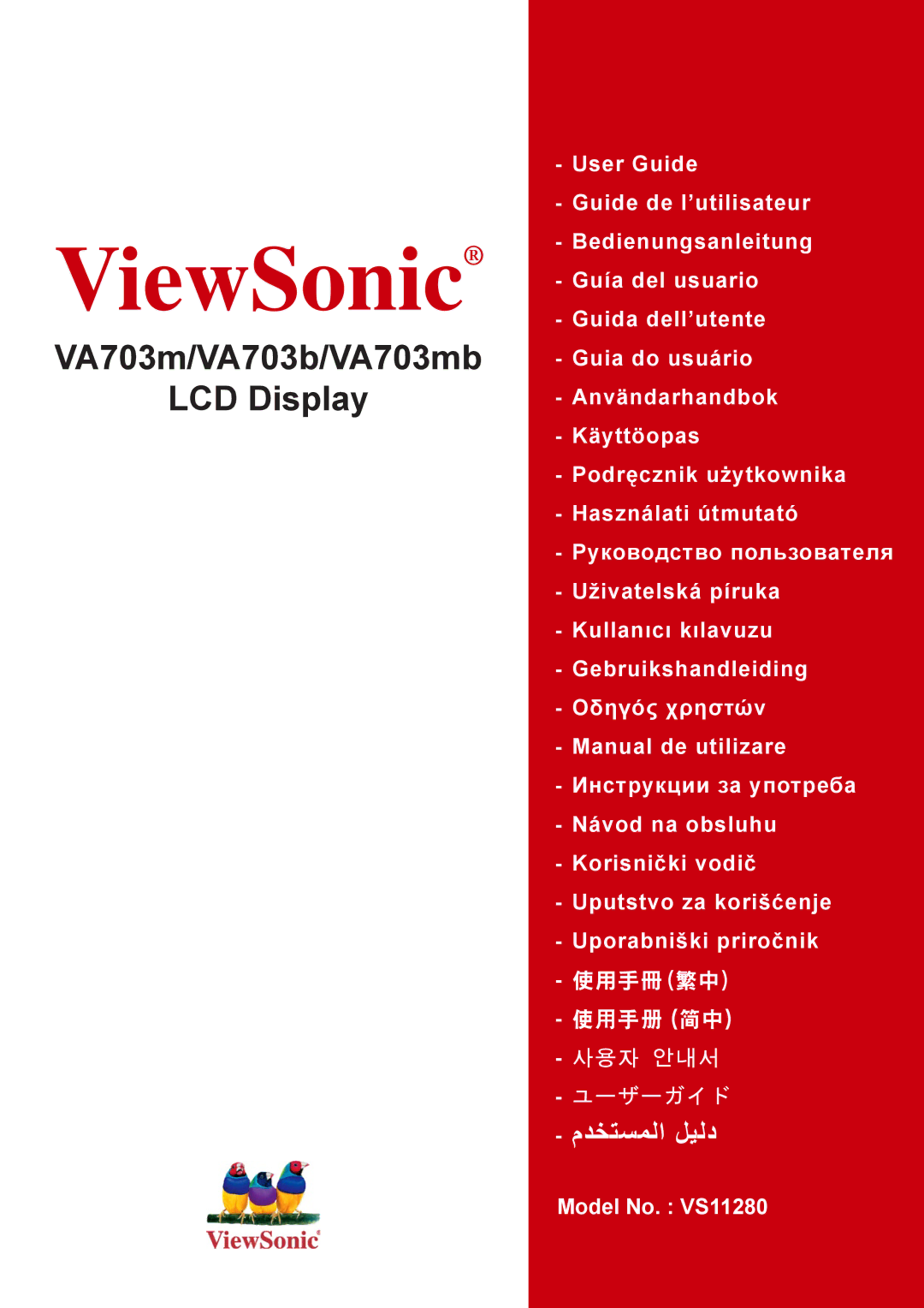 ViewSonic VA703MB manual ViewSonic 