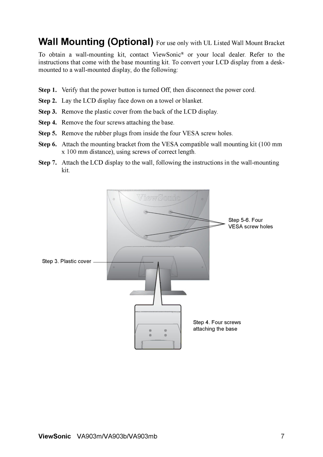 ViewSonic VA903MB, VS11282 warranty ViewSonic VA903m/VA903b/VA903mb 