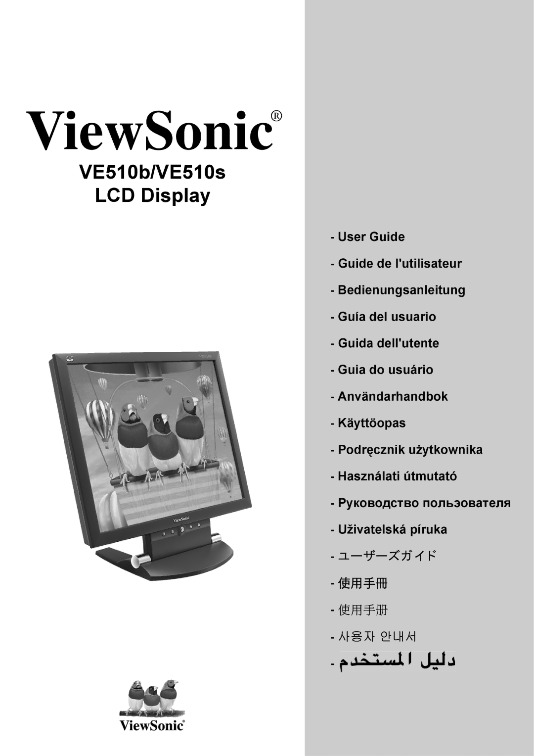 ViewSonic VE510B manual ViewSonic 