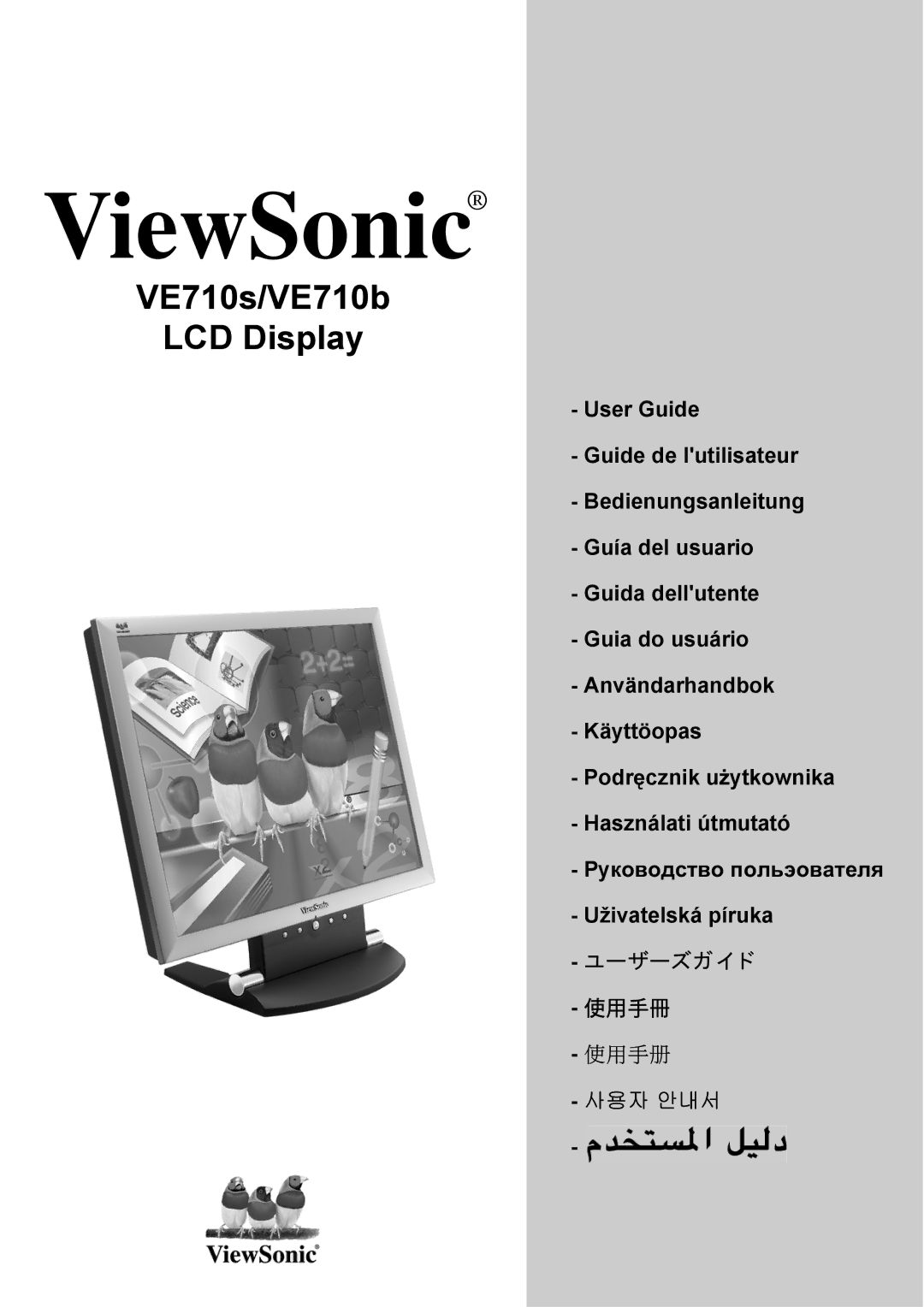 ViewSonic VE710s manual ViewSonic 