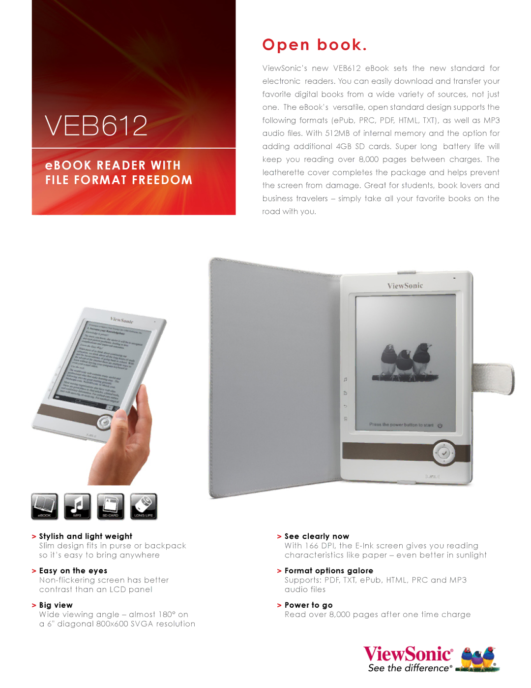 ViewSonic VEB612 manual 