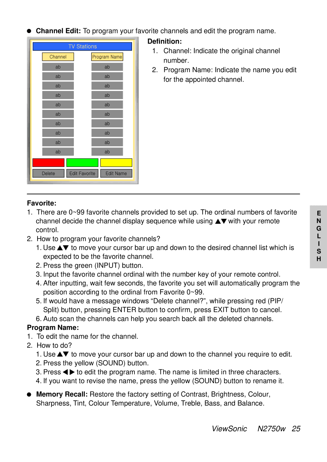 ViewSonic VS10576-1E manual Definition 