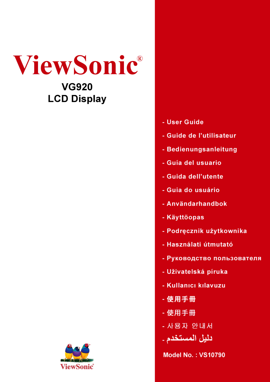 ViewSonic VS10790 manual ViewSonic 