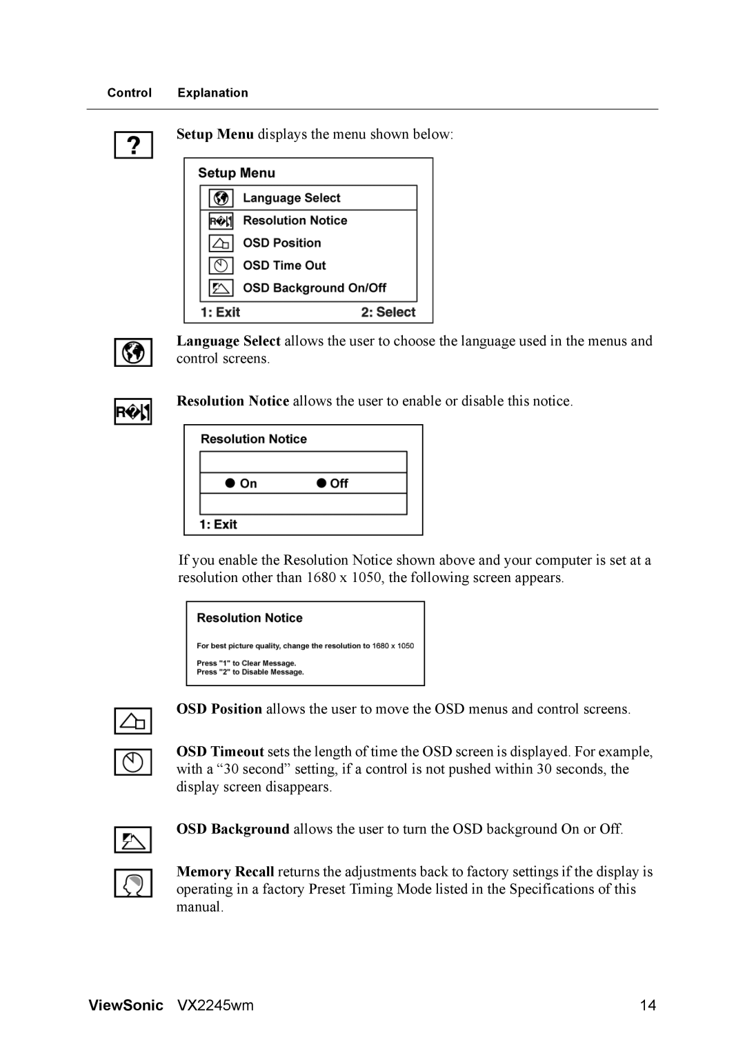 ViewSonic VS11349 manual ViewSonic VX2245wm 