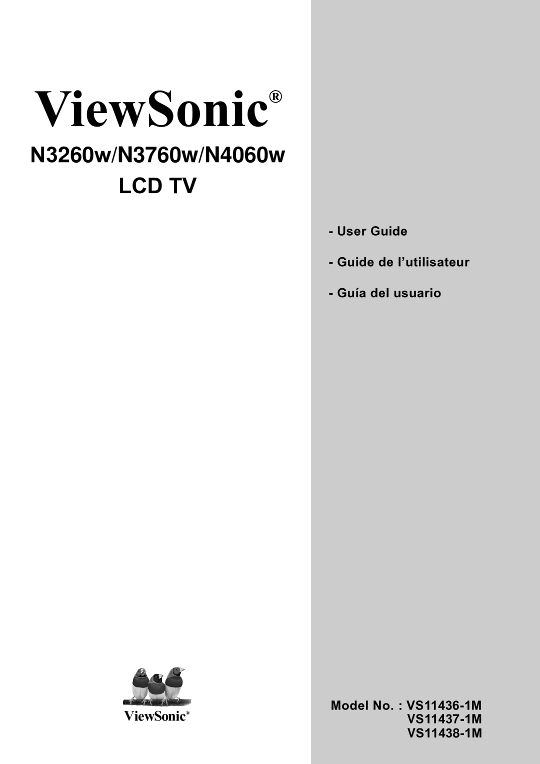 ViewSonic VS11438-1M, VS11436-1M manual ViewSonic 