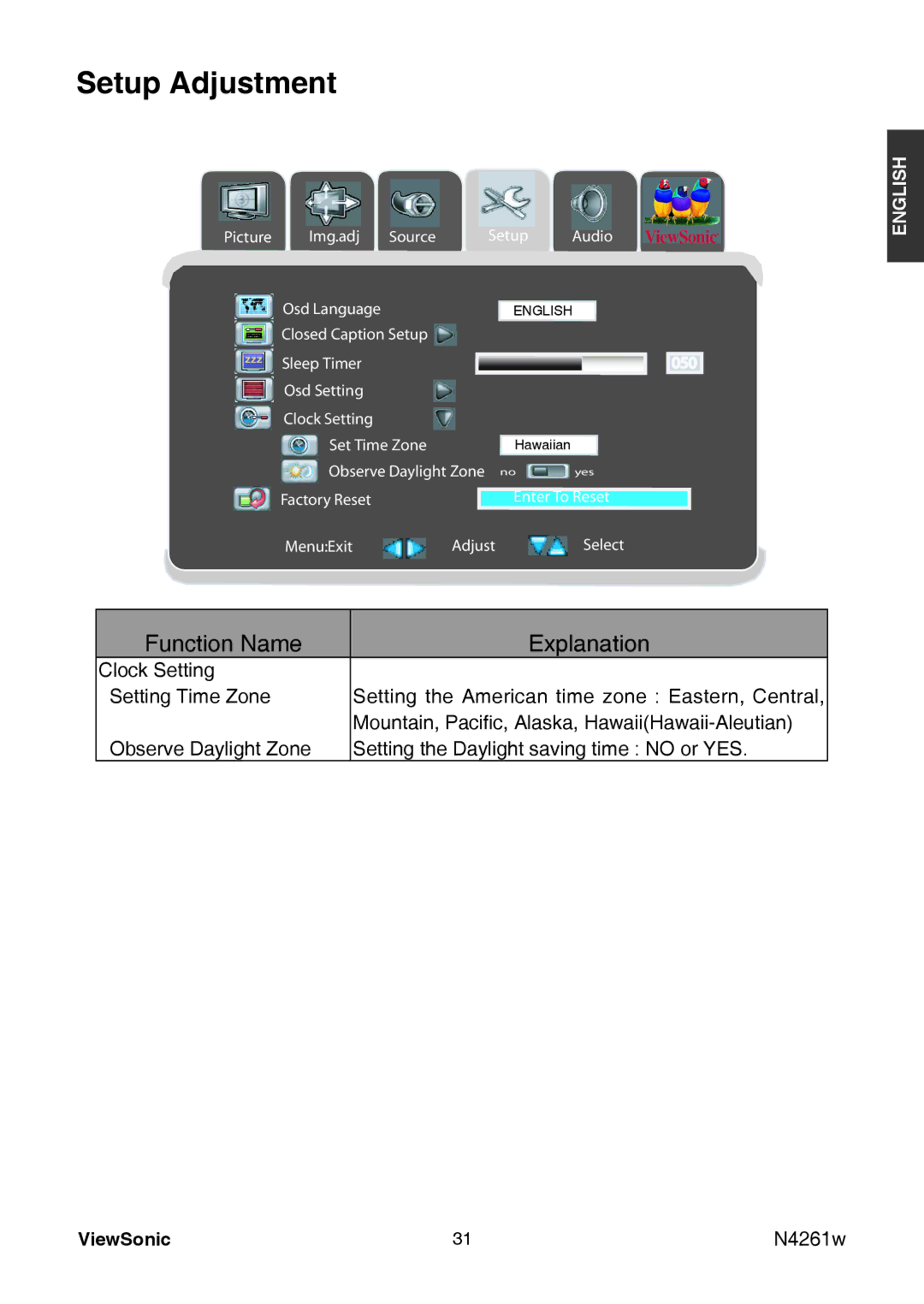 ViewSonic VS11439-3M manual Observe Daylight Zone no 