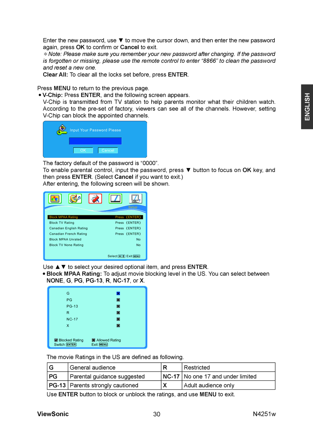 ViewSonic VS11502-1M manual NC-17 