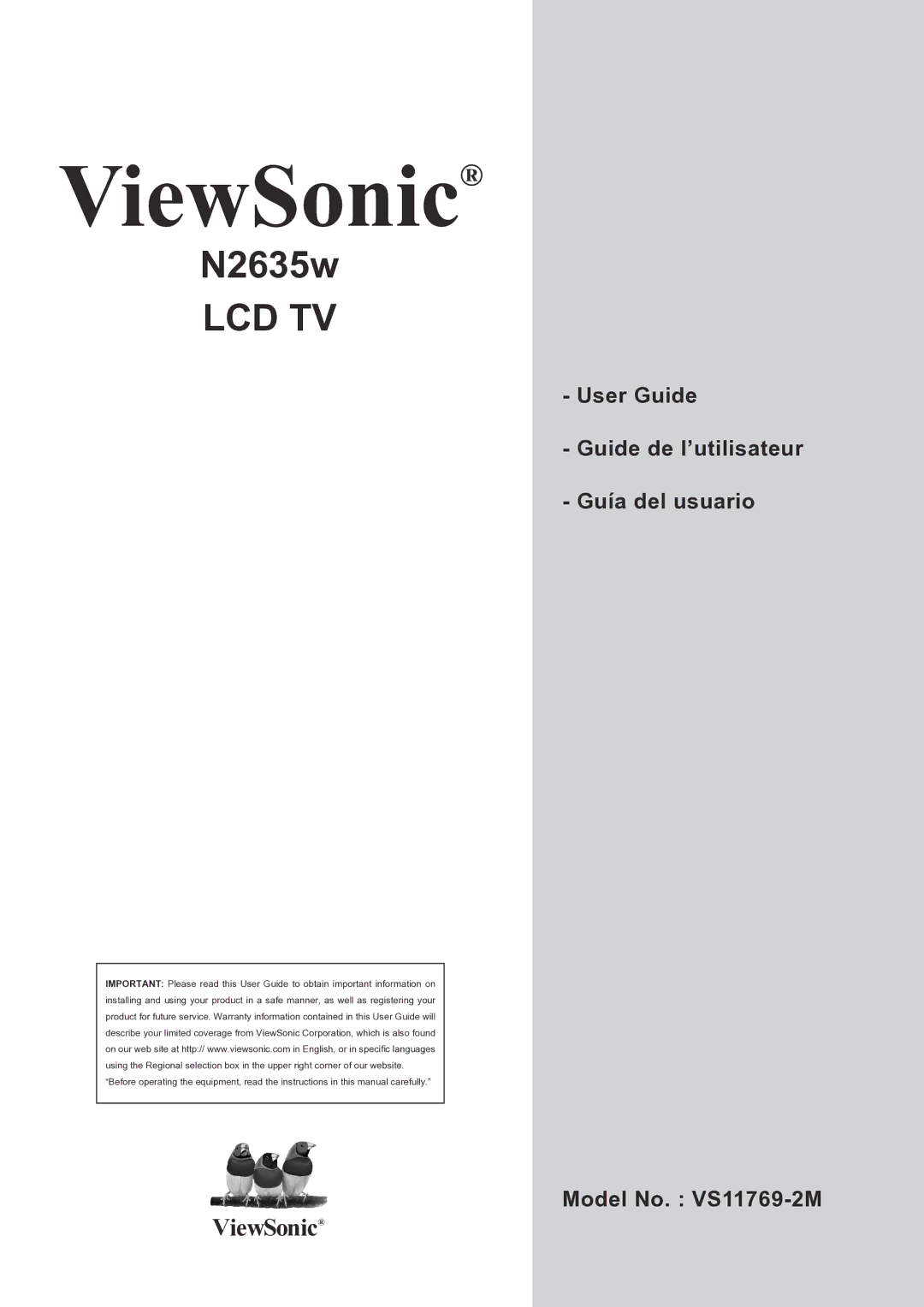 ViewSonic VS11769-2M warranty ViewSonic 